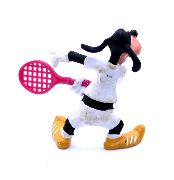 Disney Goofy Sport Kunststoff Figur - Goofy als Tennisspieler von Bullyland